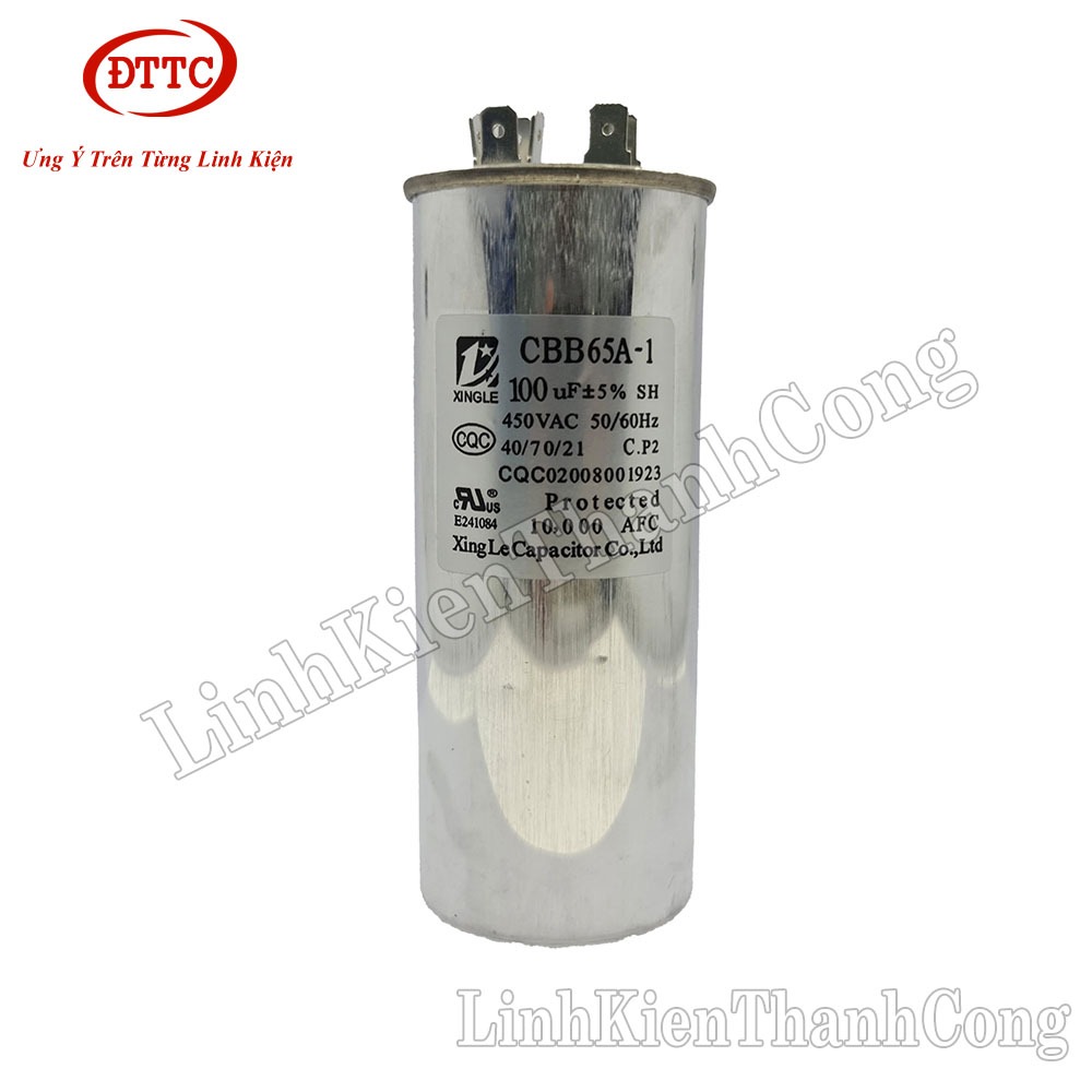 Tụ CBB65-1 100uF 450V