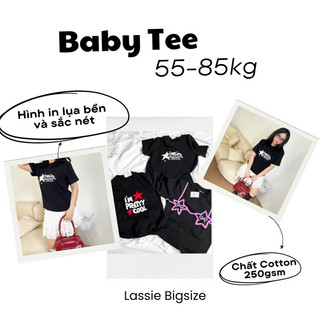 Áo thun baby tee Bigsize nữ hack dáng (60-85kg) BABY TEE