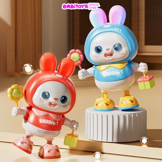 Đồ chơi thỏ robot nhảy múa vui nhộn có đèn nhạc di chuyển, đồ chơi cho bé 0 1 2  tuổi