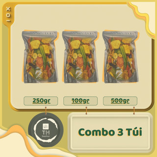 Combo THẬP CẨM Sấy Thái Hòa - Hàng xuất khẩu giòn ngọt tự nhiên Food - 3/5 Túi [250gr]