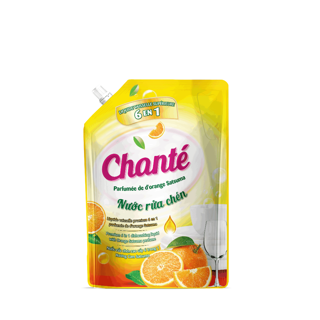 [HÀNG TẶNG KHÔNG BÁN] Nước rửa chén Chante hương cam Satsuma túi x 3.2kg