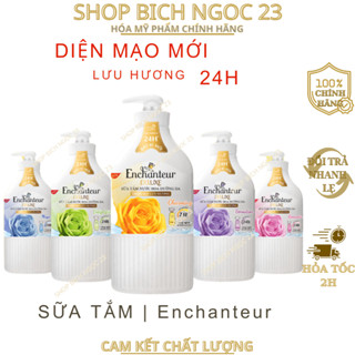 Sữa tắm trắng da hương nước hoa Pháp Enchanteur White với Kem sữa tươi & Niacinamide 650g