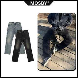 (MỚI)Quần jean Double Knee ZCARGO túi hộp MOSBY form ống rộng nam không nhăn không bai xù không phai màu dáng baggy nam