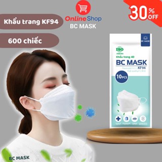 Thùng 300 Chiếc Khẩu Trang KF94 BC MASK 4 Lớp Kháng Khuẩn Chống Bụi Cao Cấp