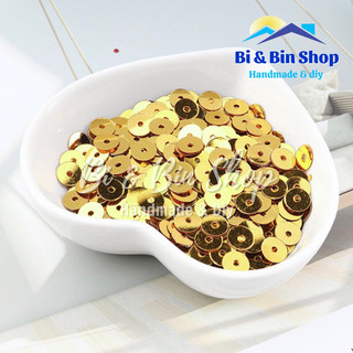 30g Kim Sa Phẳng Màu Kim 5mm Đính Kết Trang Phục, Làm Phụ Kiện Thời Trang