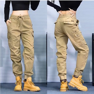 Quần Kaki túi hộp nữ JKN12, Quần Jogger túi hộp kaki nữ size 45kg- 78kg