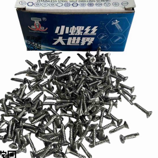 100gr Vít đuôi cá chất liệu inox 410