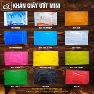 500 Khăn Giấy Ướt Mini nhiều màu Khăn Lạnh giá rẻ giá sỉ