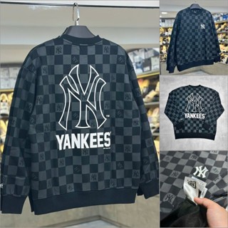 [Chính Hãng] Áo Nỉ Sweater NEW ERA - *14400211* MLB CARO NY ĐEN Hàng Chính Hãng Full Tem Tag