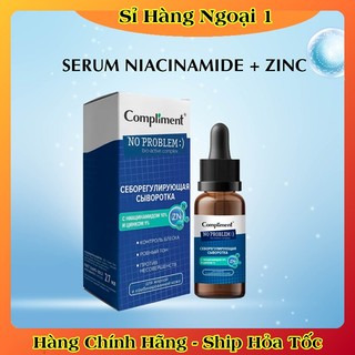 Serum Compliment No Problem Niacinamide & ZinC kiềm dầu, giảm mụn, mờ thâm của Nga