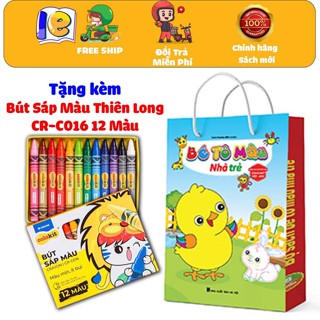 Sách Tô Màu - Bé tô màu nhà trẻ song ngữ việt anh - (Dành cho trẻ mầm non) - Bộ 8 quyển