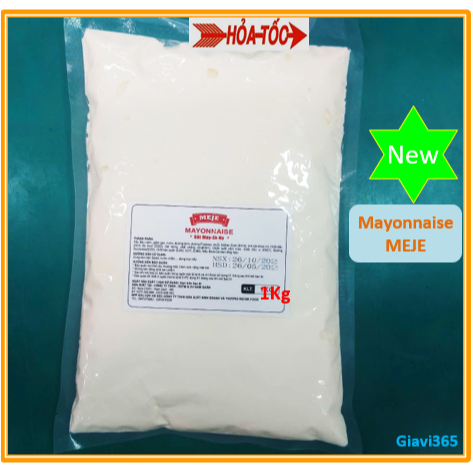 Sốt Mayonnaise 1kg MEJE - Sốt Mayonnaise kẹp bánh trộn salad