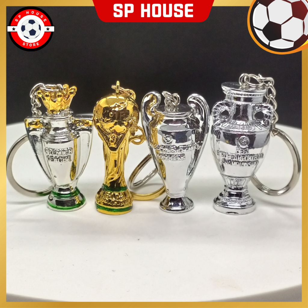 [VOUCHER] [NHỰA] Móc khóa mô hình cúp bóng đá - ngoại hạng anh - worldcup - c1 - euro