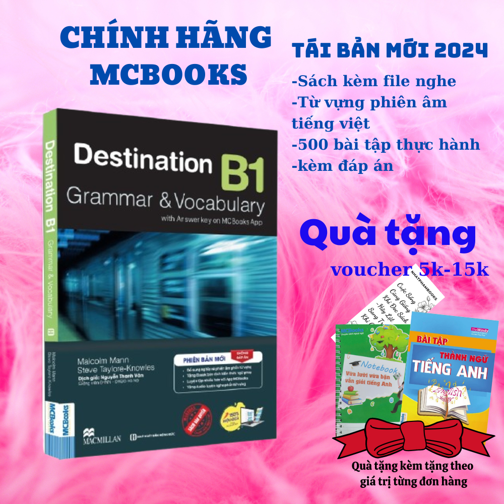 Sách - Destination B1 Grammar and Vocabulary Kèm đáp án - (Có File Nghe)