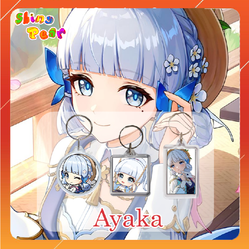 [Genshin Impact] - Móc chìa khóa | Móc khóa  Ayaka / Kamisato Ayaka game Genshin Impact làm quà tặng