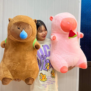 TẶNG BALO CAPYBARA 1M VS 70CM GẤU BÔNG CHUỘT LANG NƯỚC