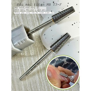  Đầu mài T3 Mỹ Titanium dùng được cho cả gel và bột - Đầu mài mịn mài gầm móng phá gel,mài khoé - Nails Red 