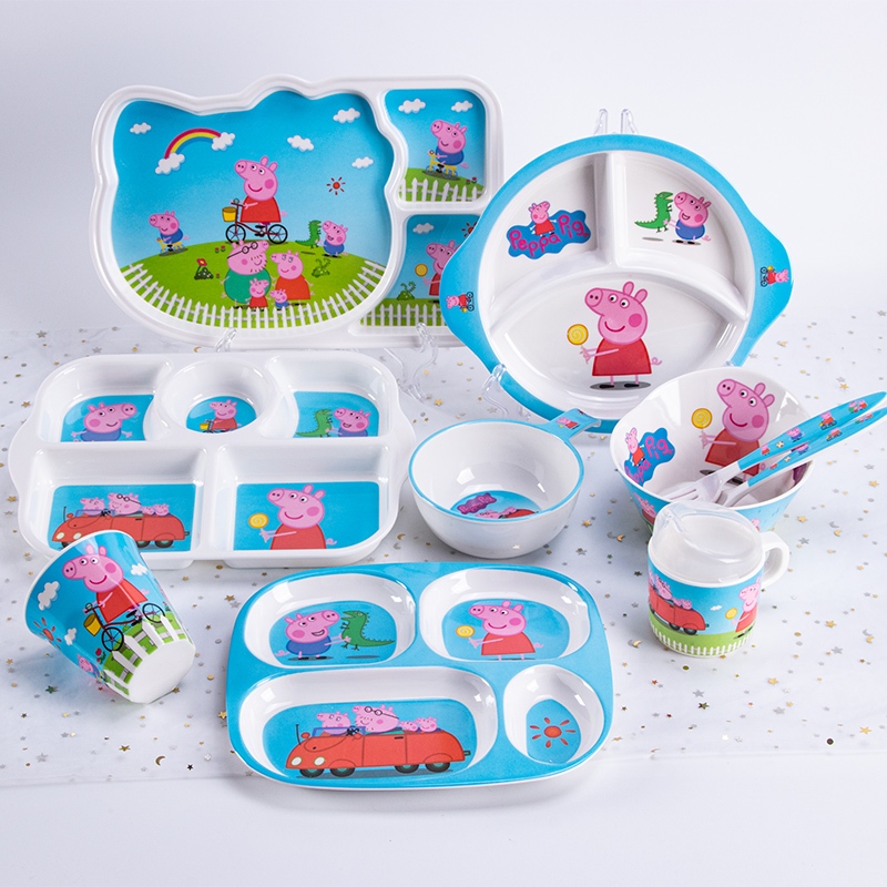 🌸[ PEPPA PIG ] CHÉN BÁT TÔ DĨA LY CỐC