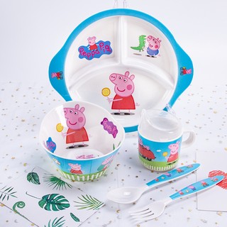 🌸[ PEPPA PIG ] CHÉN BÁT TÔ DĨA LY CỐC