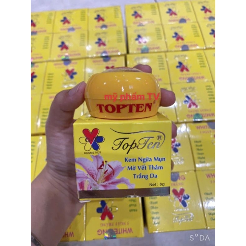 KEM TOPTEN NGỪA MỤN - MỜ THÂM - TRẮNG DA