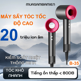 Máy sấy tóc, máy sấy tóc ion âm, máy xấy tóc công suất lớn tốc độ cao giúp tóc nhanh khô, bóng mượt