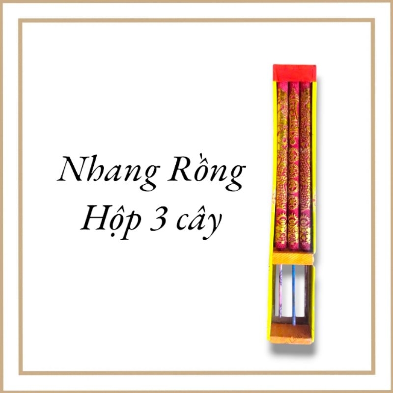 Nhang Rồng Phụng Đỏ 3 Tấc ( Hộp 3 Nến)