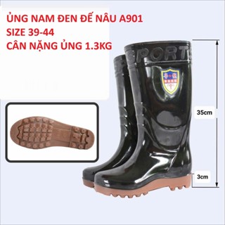 [HÀNG XỊN] Ủng lao động màu đen đế cứng size 38-44, ủng nội địa Trung, ủng 898, ủng đi mưa