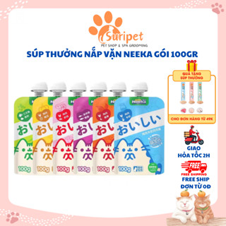  Súp thưởng Cho Mèo Nắp vặn Nekka 100g Soup Thưởng Nắp Vặn Cho Mèo dành mọi lứa tuổi 