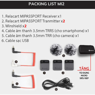 Micro không dây RELACART MIPASSPORT MI2
