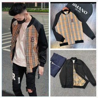 Áo Khoác Bomber  Logo Chữ Thêu  Chất Liệu Vải Gió 2 Lớp Dày Dặn Form Dáng Boy Phố