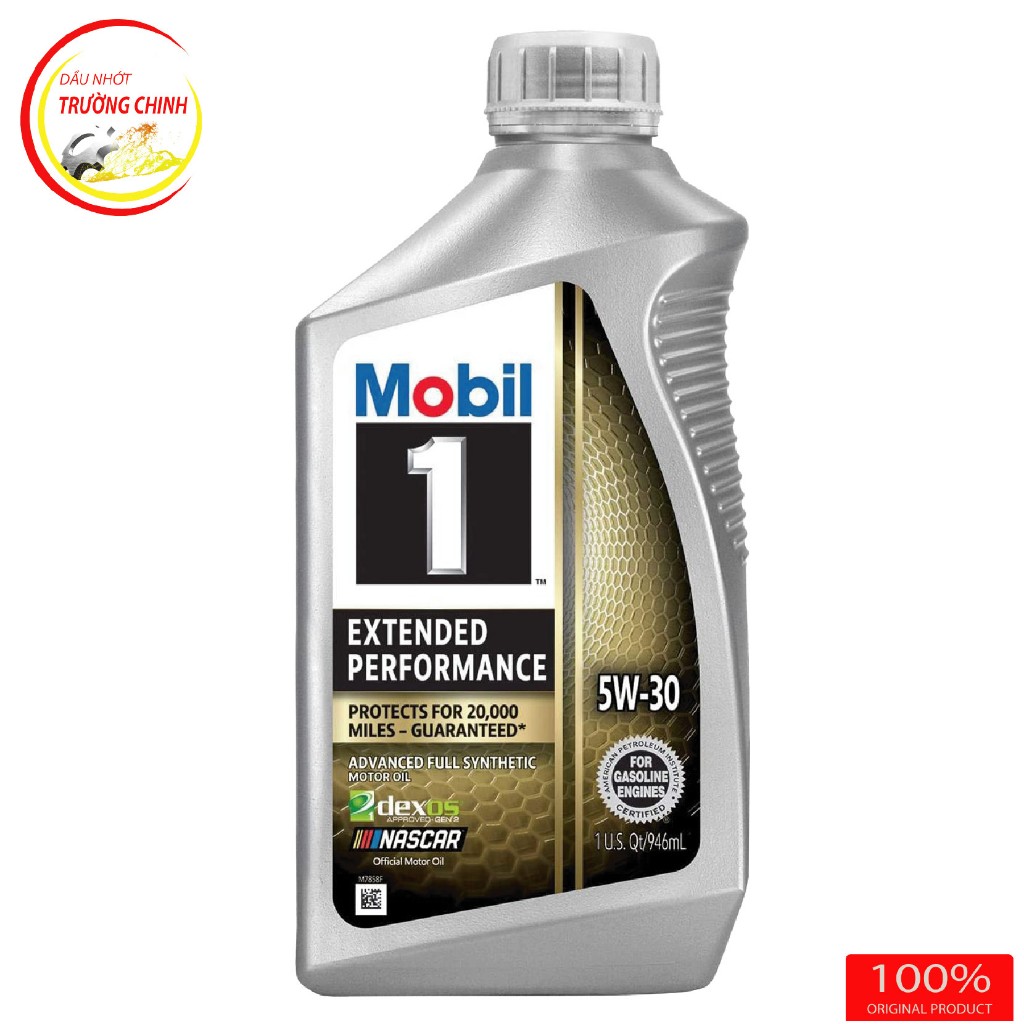 Nhớt Mobil 1 5W30 nhập khẩu USA bình 946ML dành cho xe ga, xe ô tô