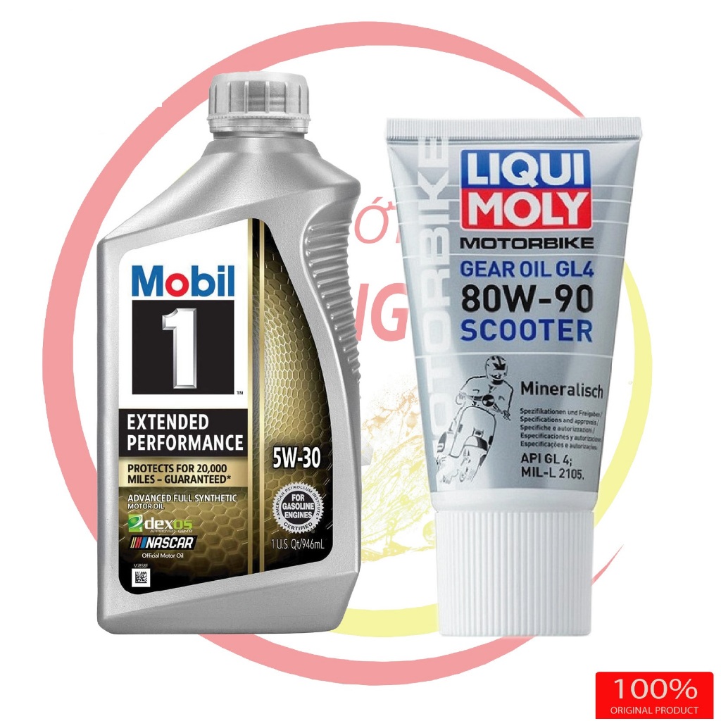 Combo Nhớt  Mobil 1 5W30, và hộp số Liqui Moly 150ML