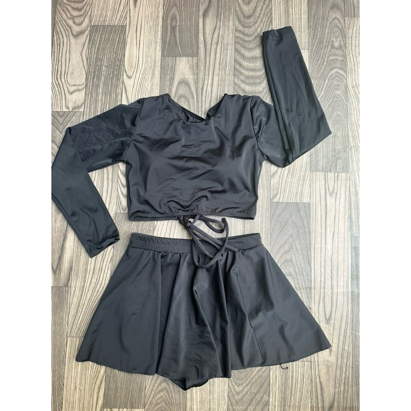 Bikini 2 mảnh đồ bơi nữ kín đáo, đồ tập Gym, Yoga, Aerobic đẹp chất thun co dãn thoải mái vận động | BigBuy360 - bigbuy360.vn
