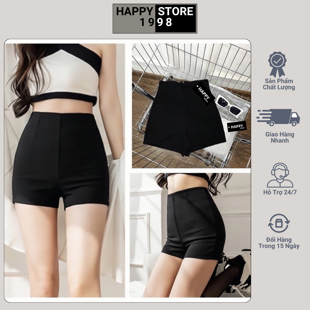 Quần đùi nữ dance cạp cao vải UMI co dãn 4 chiều, quần short nữ dance idol hàn quốc