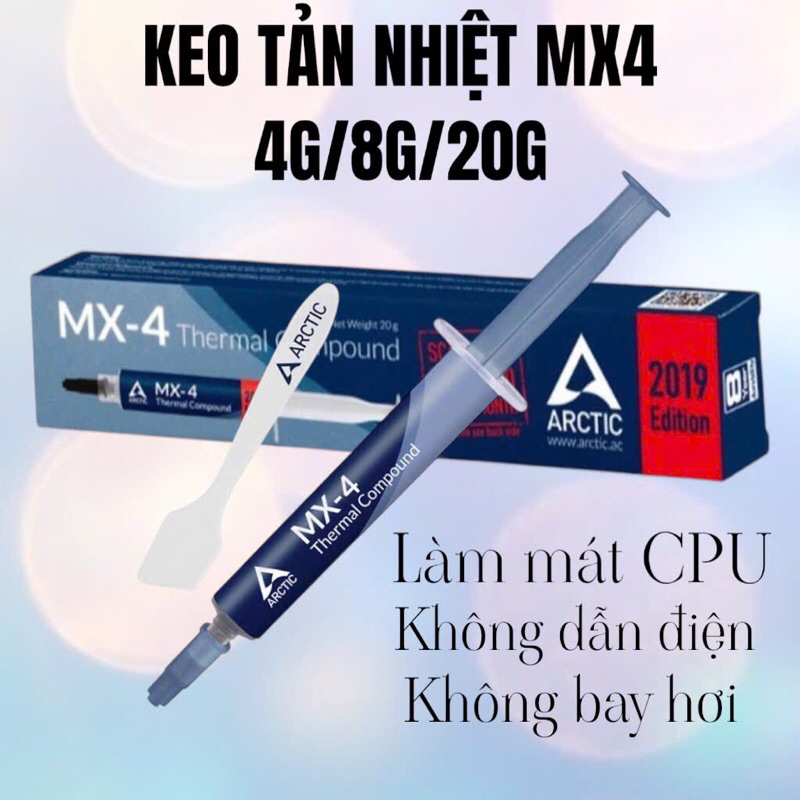 Keo Tản Nhiệt CPU MX4 4g - 8g -20g- Keo Làm Mát Chip Phù Hợp Cho Những Máy Chơi Game Và Làm Đồ Họa.
