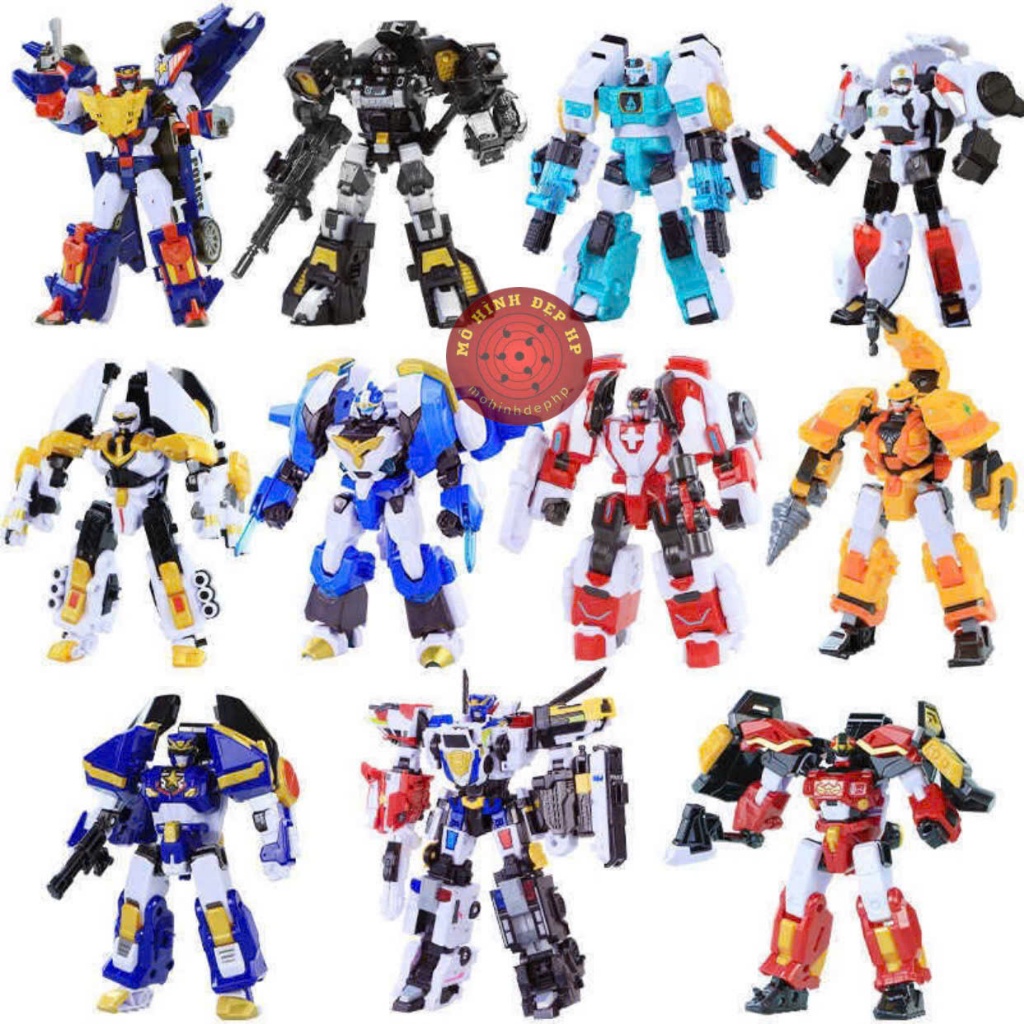  Đồ chơi lực lượng nhí 6 robot siêu cảnh sát mưu trí Cop biệt đội siêu nhân nhí 