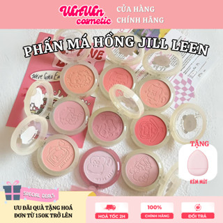 [HOẢ TỐC HCM - HN] Phấn Má Hồng phấn Jill Leen Kem Màu Đào Tự Nhiên Lấp Lánh Làm Sáng Lâu Trôi Hồng Tím Lạnh mooneyes