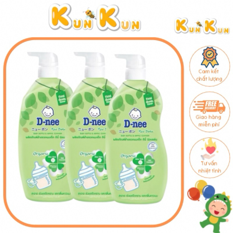Nước rửa bình Dnee hàng thái lan 620ml