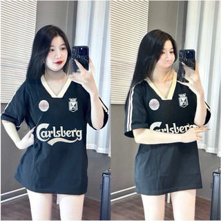 [ Rẻ vô địch ] Áo thun chất cotton khô 3158 form rộng tay lỡ - Cổ tim Caslberty ctk 3158