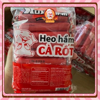 Bịch 50 cây xúc xích xuxifarm heo hầm cà rốt loại nhỏ (cây 12g)túi 600g