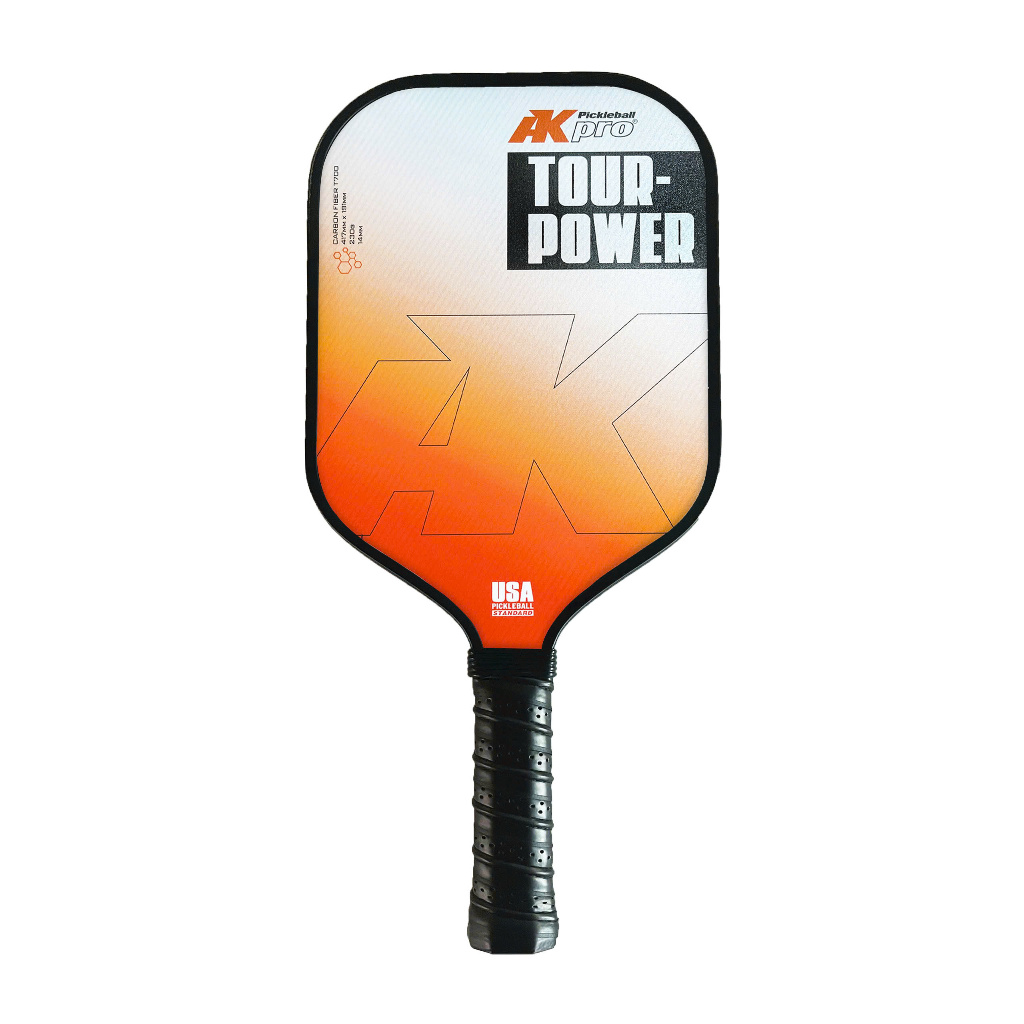 VỢT PICKLEBALL TOUR-POWER CARBON T700 THIẾT KẾ ĐẸP, BỀ MẶT NHÁM, TẠO XOÁY CAO