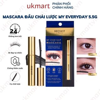 Mascara Nongchat Browit Siêu tơi dài và cong mi dạng lược My Everyday 5.5g Endless Night