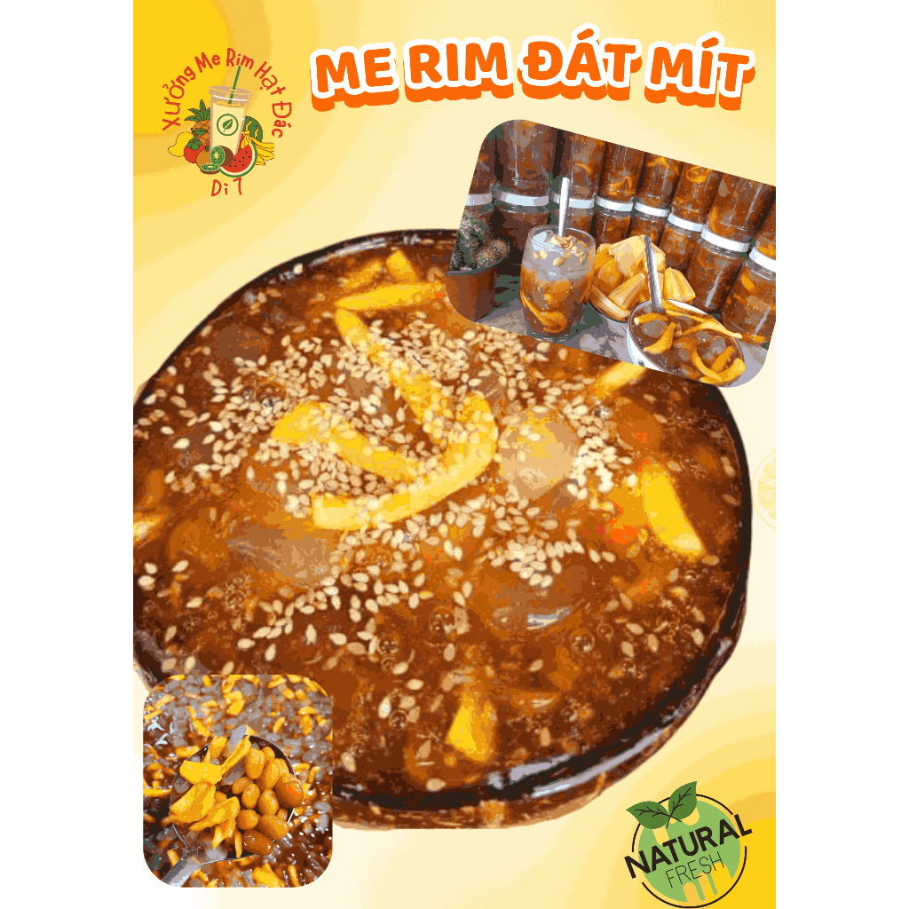 Đá Me Hạt Dẻo Rim Đác Mít Đậm Đặc (Tặng Kèm Đậu Phộng) , Đặc Sản Miền Tây Dì 7