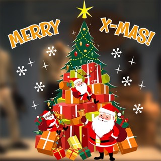 XẢ SOCK DECAL NOEL - Decal Giáng Sinh Nhũ Vàng