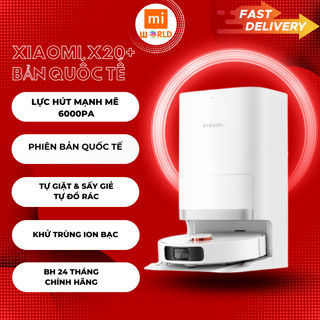 Robot Hút Bụi Lau Nhà Xiaomi Mijia 1S/Xiaomi Mijia X20+/M30S tự đổ rác tự giặt giẻ