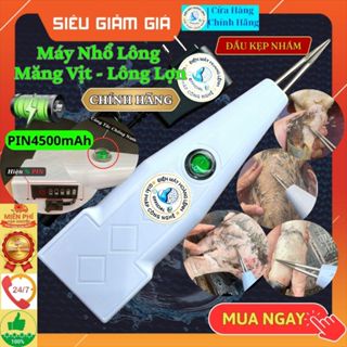 Máy Nhổ Lông Vịt Cầm Tay Dùng Pin Hoặc Điện Thế Hệ Mới Nhổ Lông Măng Vịt , Lông Gà ,Vịt , Lợn