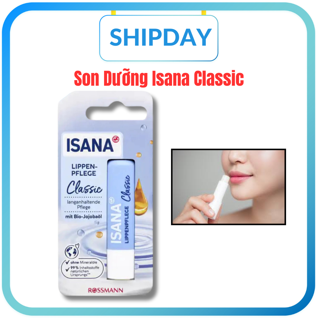 [Classic] Son dưỡng môi Isana - Đức