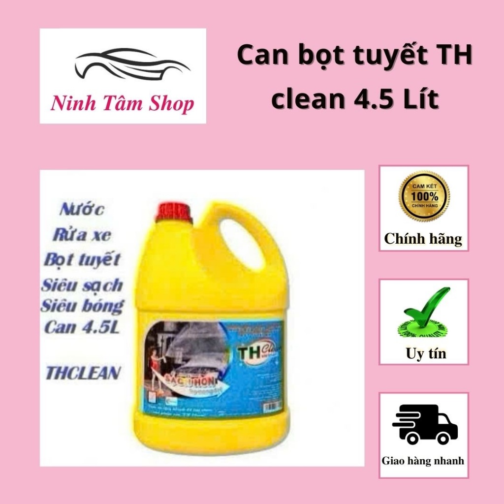 Dung dịch rửa xe bọt tuyết ( Đậm đặc )  TH CLEAN dung tích 4500ml