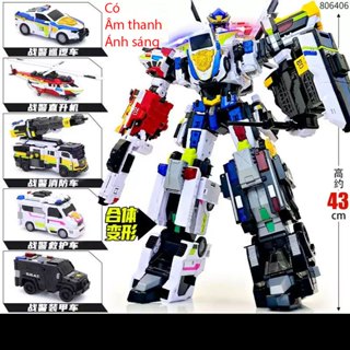 Đồ chơi Miniforce 6 Justice Titan Biệt đội siêu nhân nhí biến hình Robot (hàng nội địa Trung)