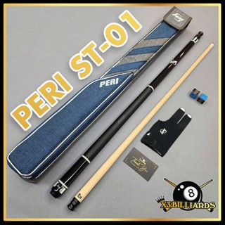 Cơ Lỗ Bida PERI ST01 Gậy Bi A Pool Ngọn Công Nghệ P20 Giảm Bạt Phíp Juma Siêu Cứng Chuôi Sơn Tay Cầm Bọc Da Bò